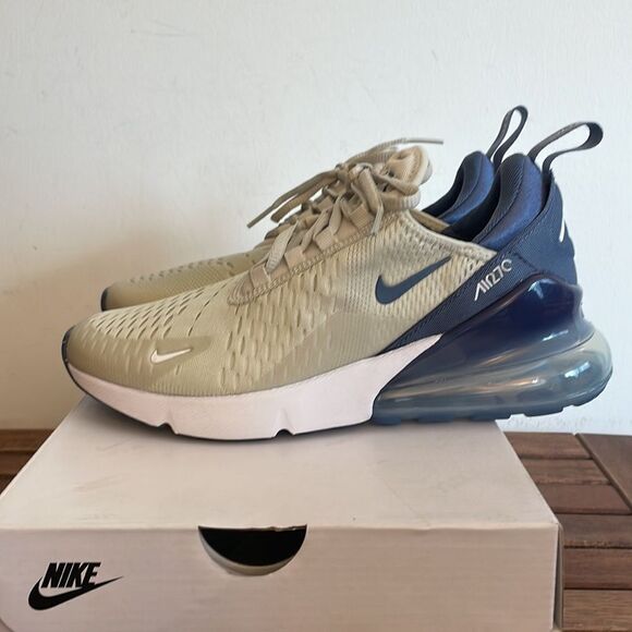 Nike Air Max 270 Light Bone/Diffused Blue USA Women 6.5/UK4/EU37.5(FQ8783-072) - Picture 7 of 13